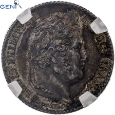 France, Louis-Philippe I, 1/4 Franc, 1835, Paris, Silver, GENI, MS63