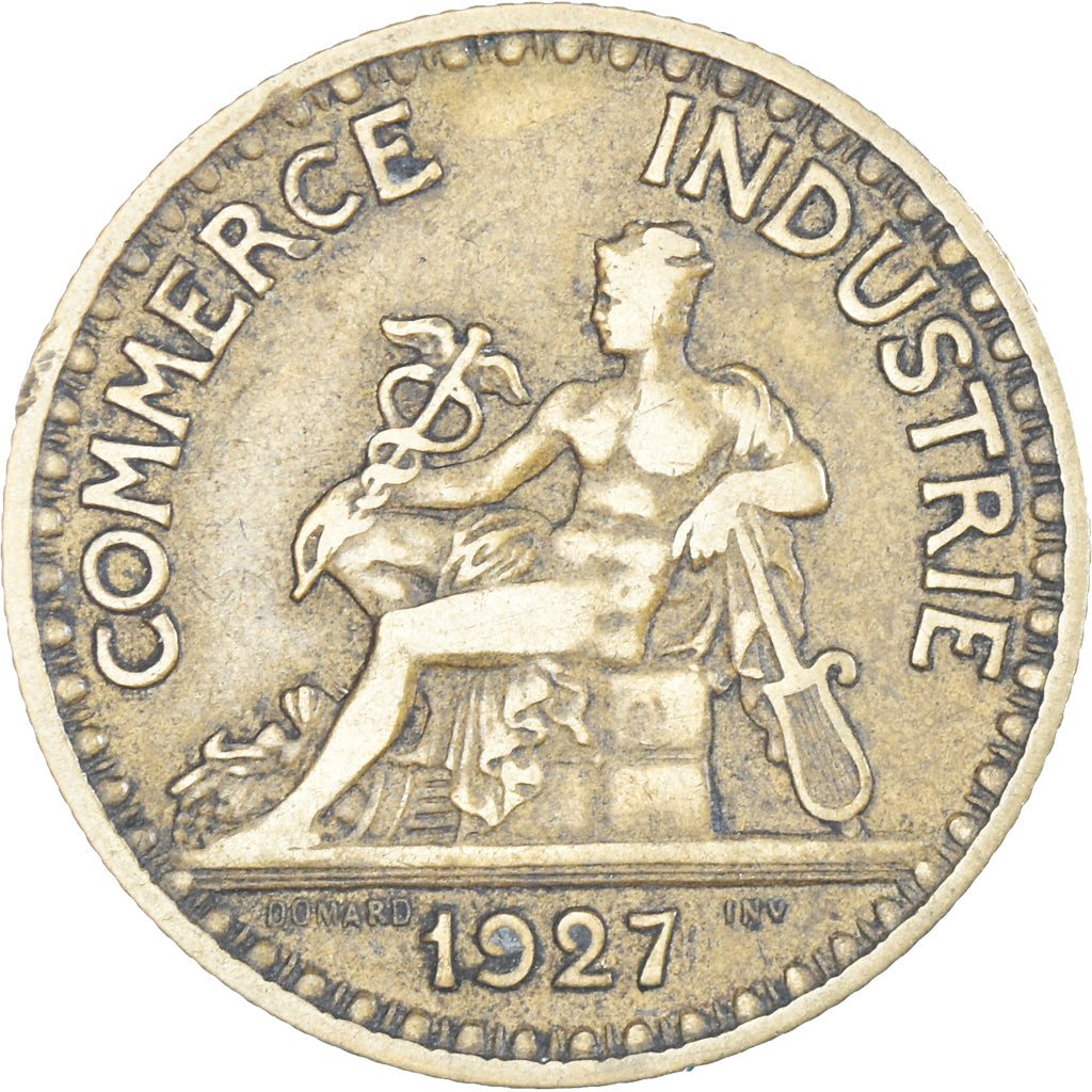 Coin, France, Chambre de commerce, 2 Francs, 1927, Paris, EF(40-45)