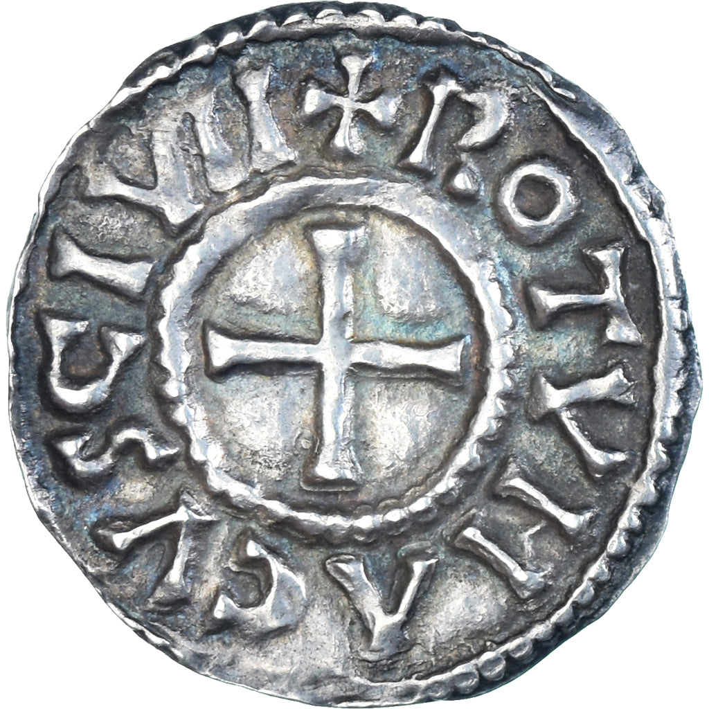 Munten, Frankrijk, Charles le Chauve, Denier, 843-877, Rouen, PR, Zilver
