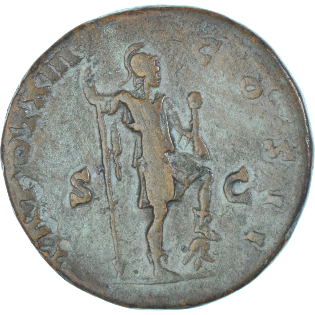 Marcus Aurelius, Sestertius, 158-159, Rome, Very rare, Bronze, VF(20-25)