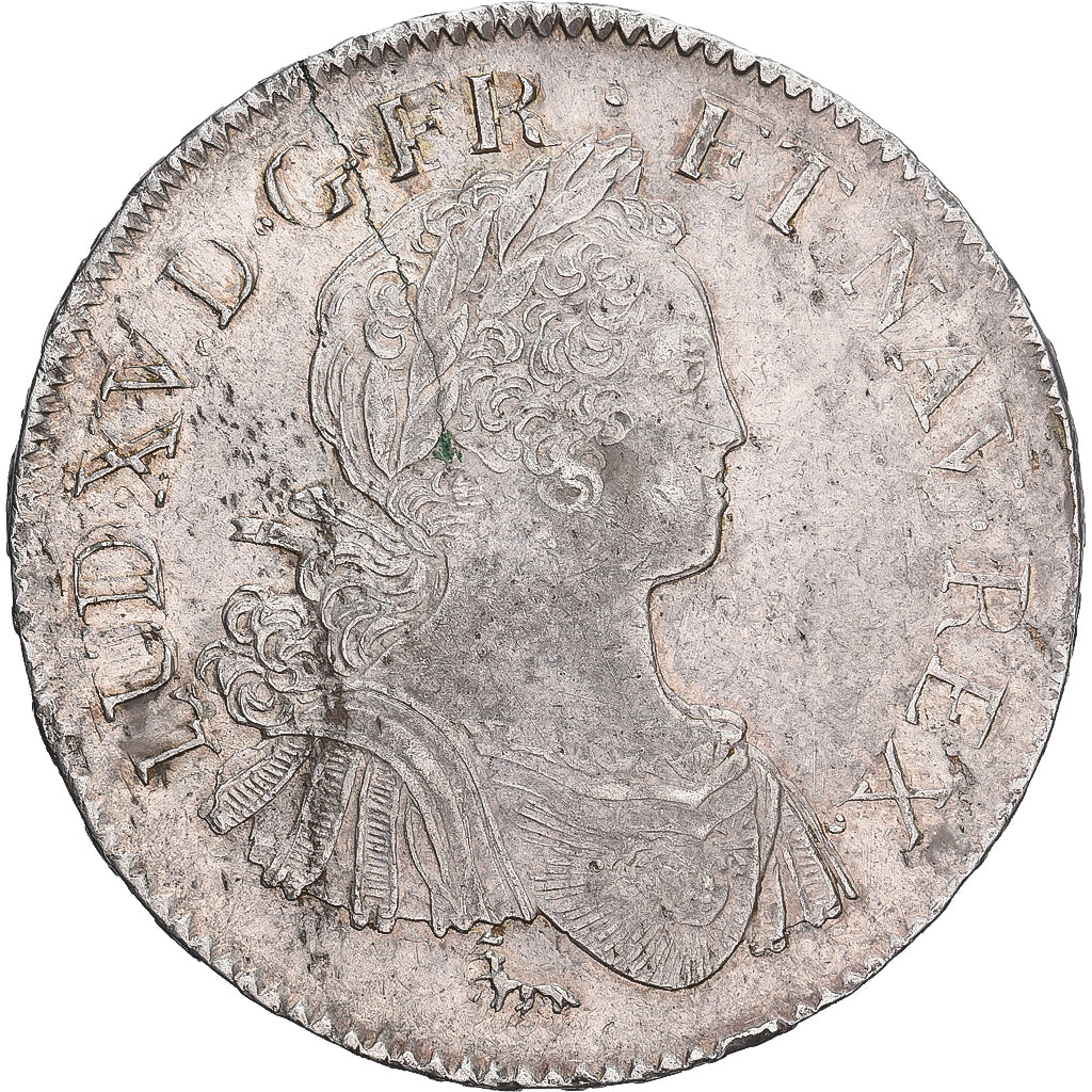 France, Louis XV, Ecu aux 8 L, 1725, Paris, Argent, SUP, Gadoury:320, KM:472.1