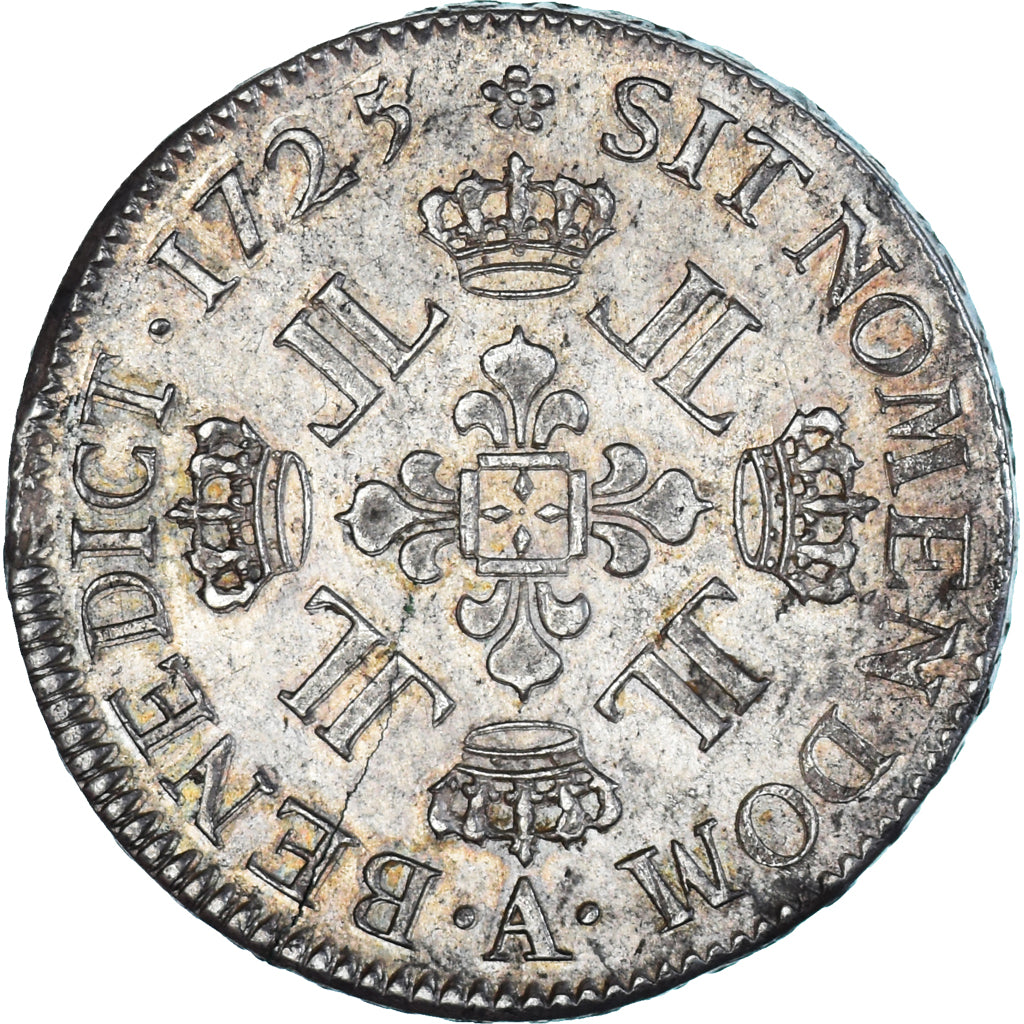 Frankrijk, Louis XV, Ecu aux 8 L, 1725, Paris, Zilver, PR, Gadoury:320, KM:472.1