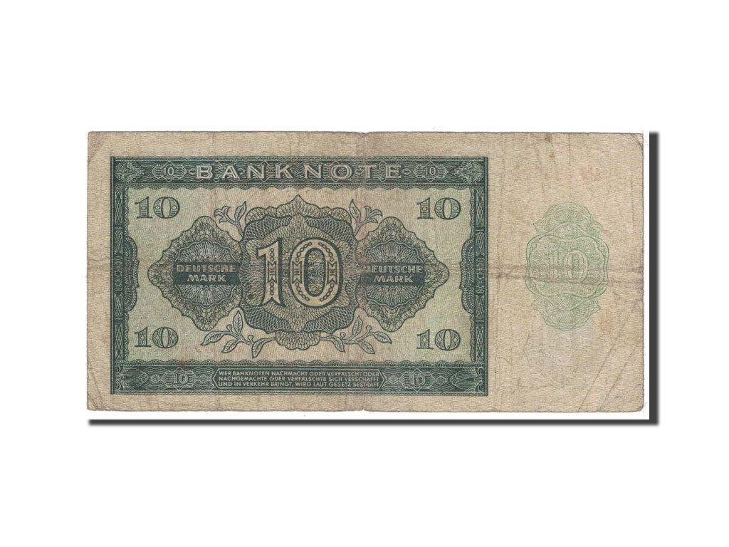 Banconote, Germania - Repubblica Democratica, 10 Deutsche Mark, 1948, KM:12a