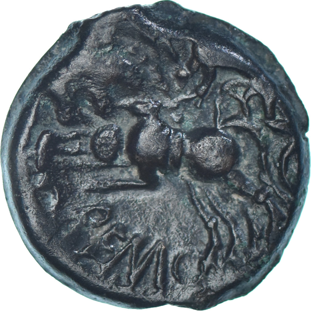 Remi, Bronze aux trois bustes / REMO, ca. 60-20 BC, Bronze, AU(50-53)