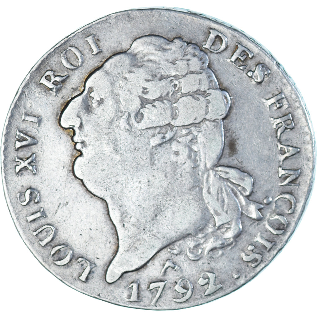 Coin, France, Louis XVI, Écu de 6 livres françois, 1792 / AN 4, Orléans