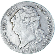 Coin, France, Louis XVI, Écu de 6 livres françois, 1792 / AN 4, Orléans