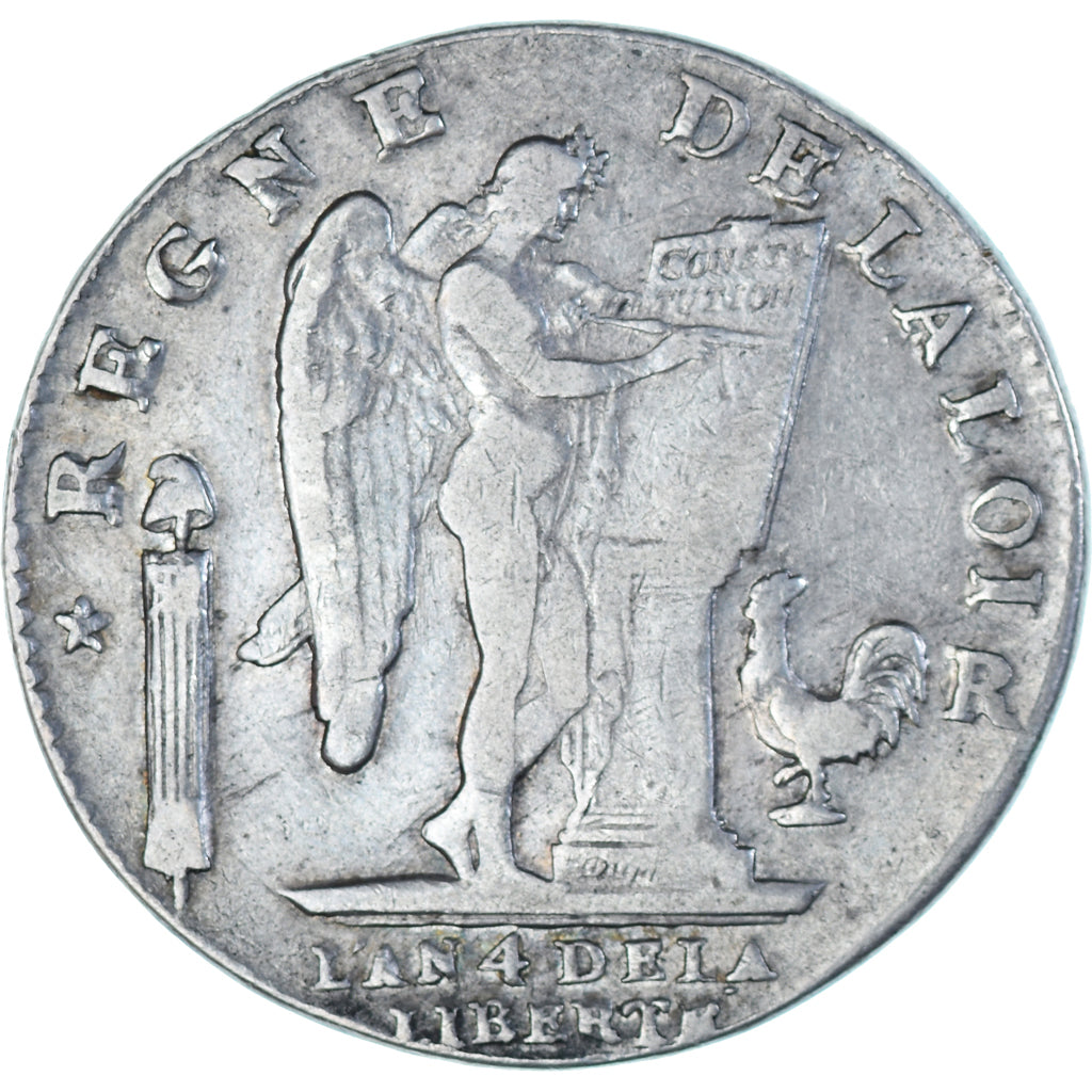 Coin, France, Louis XVI, Écu de 6 livres françois, 1792 / AN 4, Orléans
