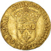 Francia, Charles IX, Écu d'or au soleil, 1563, Paris, Oro, BB+, Duplessy:1057