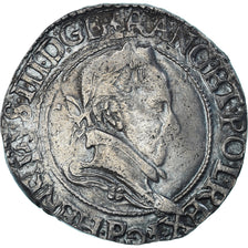 Moeda, França, Henri III, Franc au Col Plat, 1578, Dijon, Tréflée, VF(30-35)