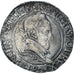 Coin, France, Henri III, Franc au Col Plat, 1578, Dijon, Tréflée, VF(30-35)