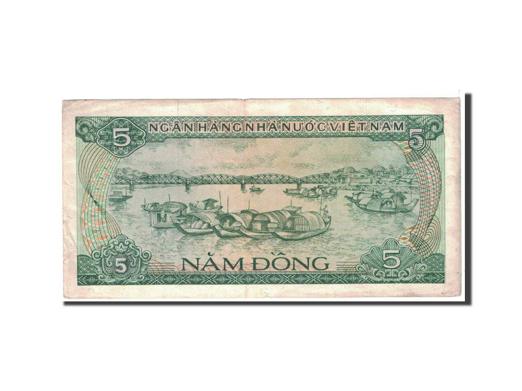 Banknote, Vietnam, 5 D<ox>ng, 1985, Undated, KM:92a, AU(50-53)