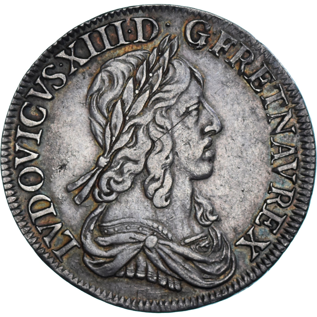 Munten, Frankrijk, Louis XIII, 1/2 Écu, 2ème poinçon de Warin, 1642, Paris