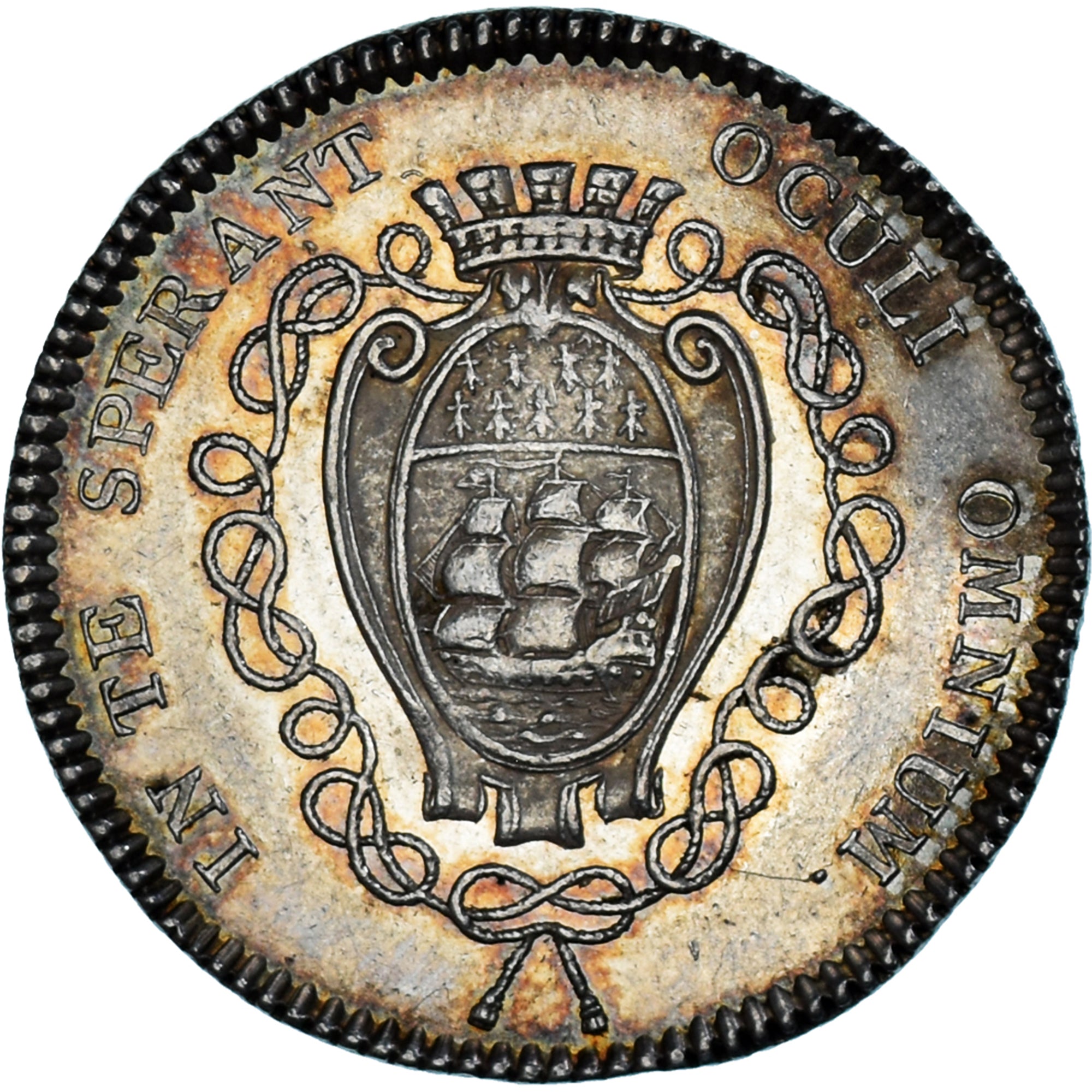 Francia, zeton, Échevins et Maires de Nantes, Hercule, EBC, Plata