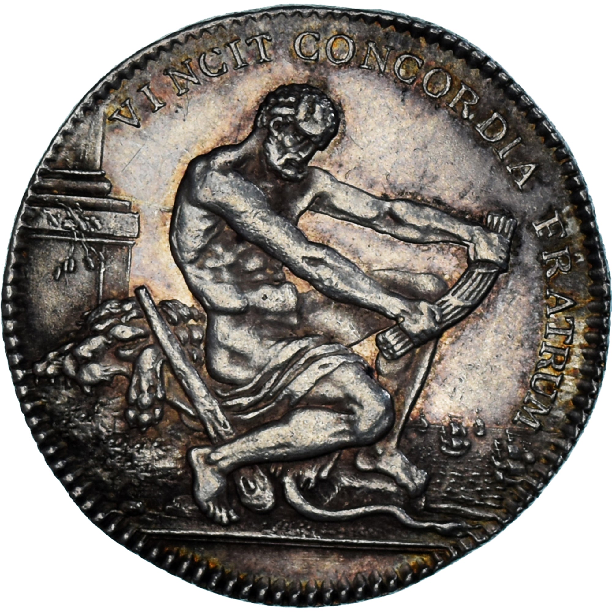 Francia, zeton, Échevins et Maires de Nantes, Hercule, EBC, Plata