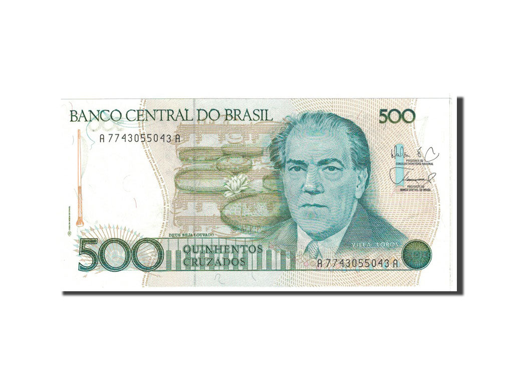 Banknote, Brazil, 500 Cruzados, 1988, Undated, KM:212d, UNC(65-70)