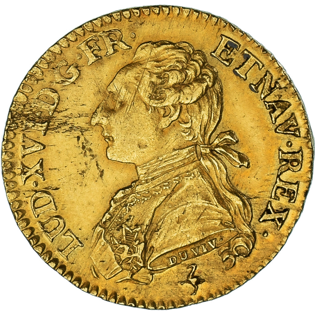 Francja, Louis XVI, Louis d'or aux palmes, 1774, Paris, Złoto, AU(50-53)