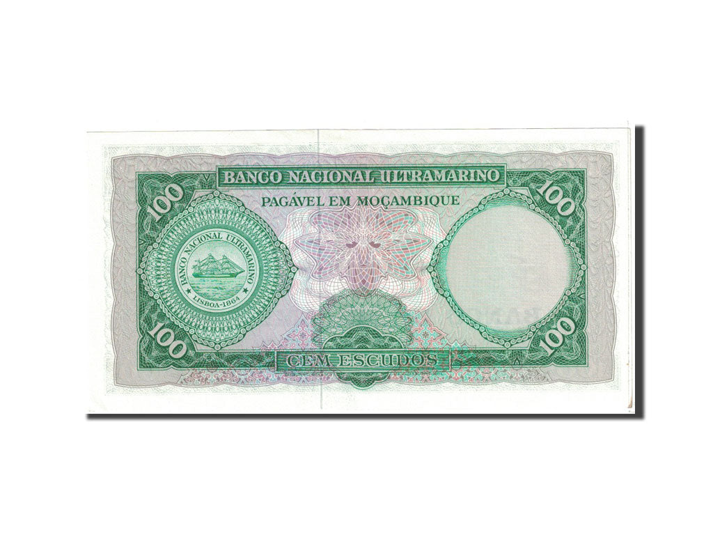 Banknote, Mozambique, 100 Escudos, 1961, 1961-03-27, KM:117a, UNC(63)