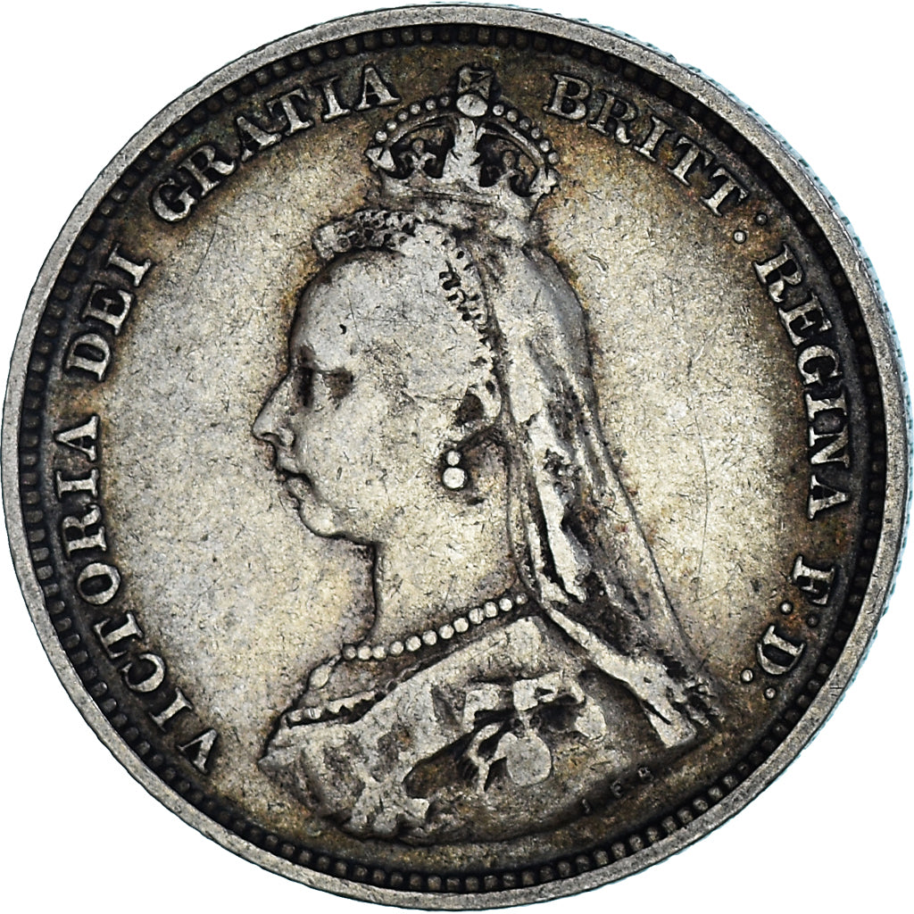 Great Britain, Victoria, Shilling, 1887, Silver, VF(30-35)