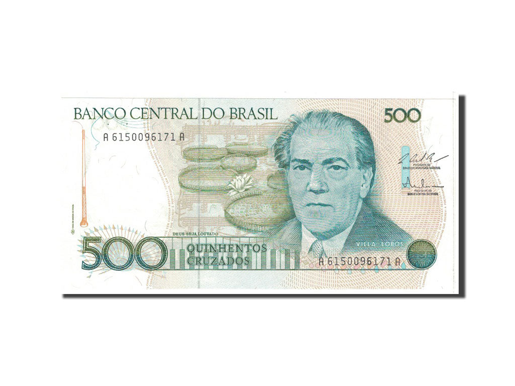 Banknote, Brazil, 500 Cruzados, 1987, Undated, KM:212c, UNC(65-70)