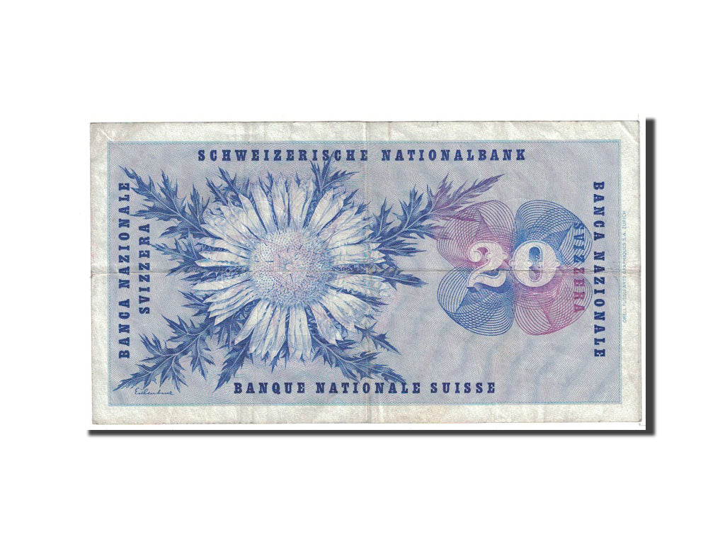 Banknote, Switzerland, 20 Franken, 1963, 1963-03-28, KM:46j, EF(40-45)