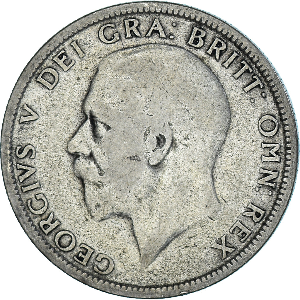 Moneda, Gran Bretaña, George V, Florin, Two Shillings, 1928, BC+, Plata