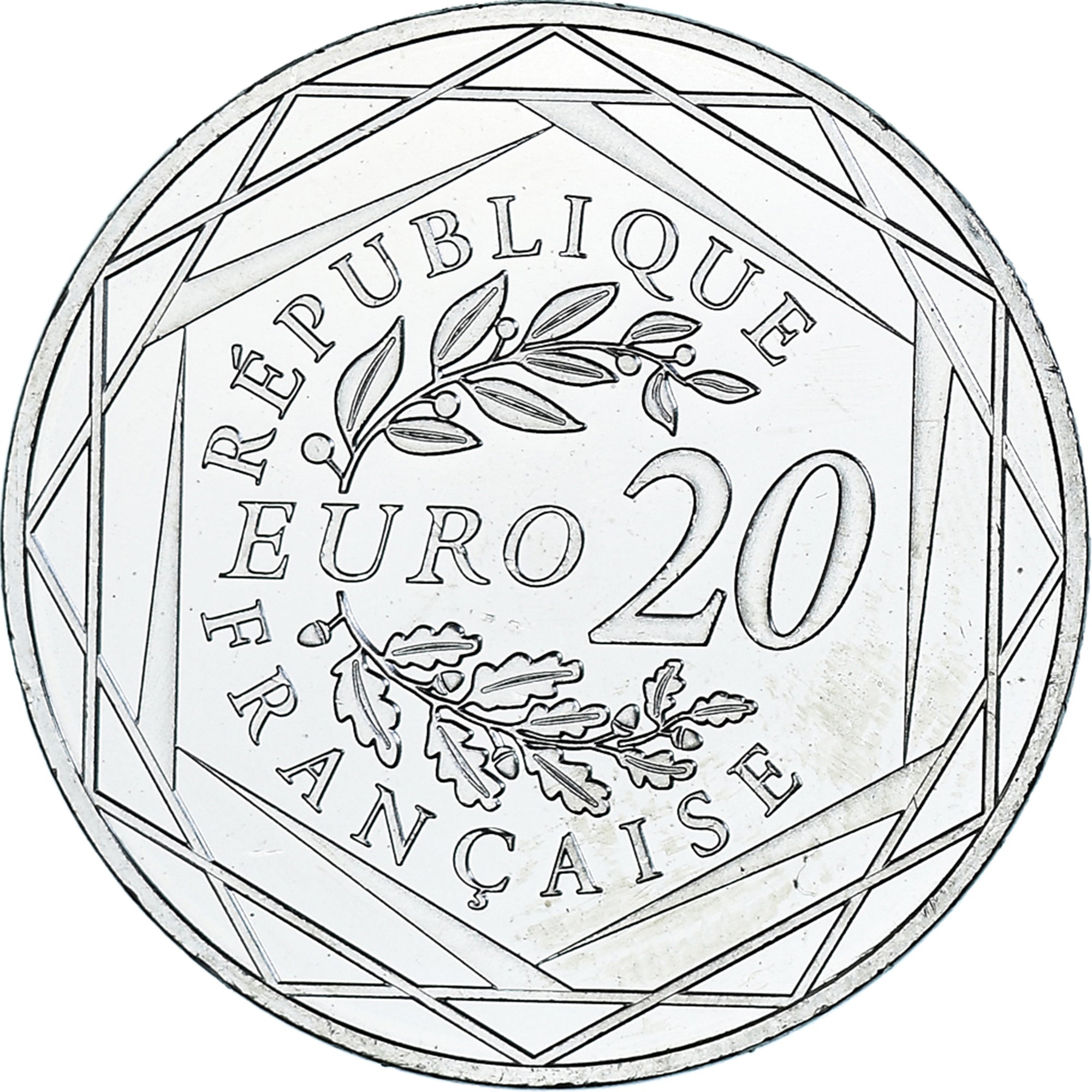 Francia, Marianne, 20 Euro, 2017, Paris, SPL, Argento
