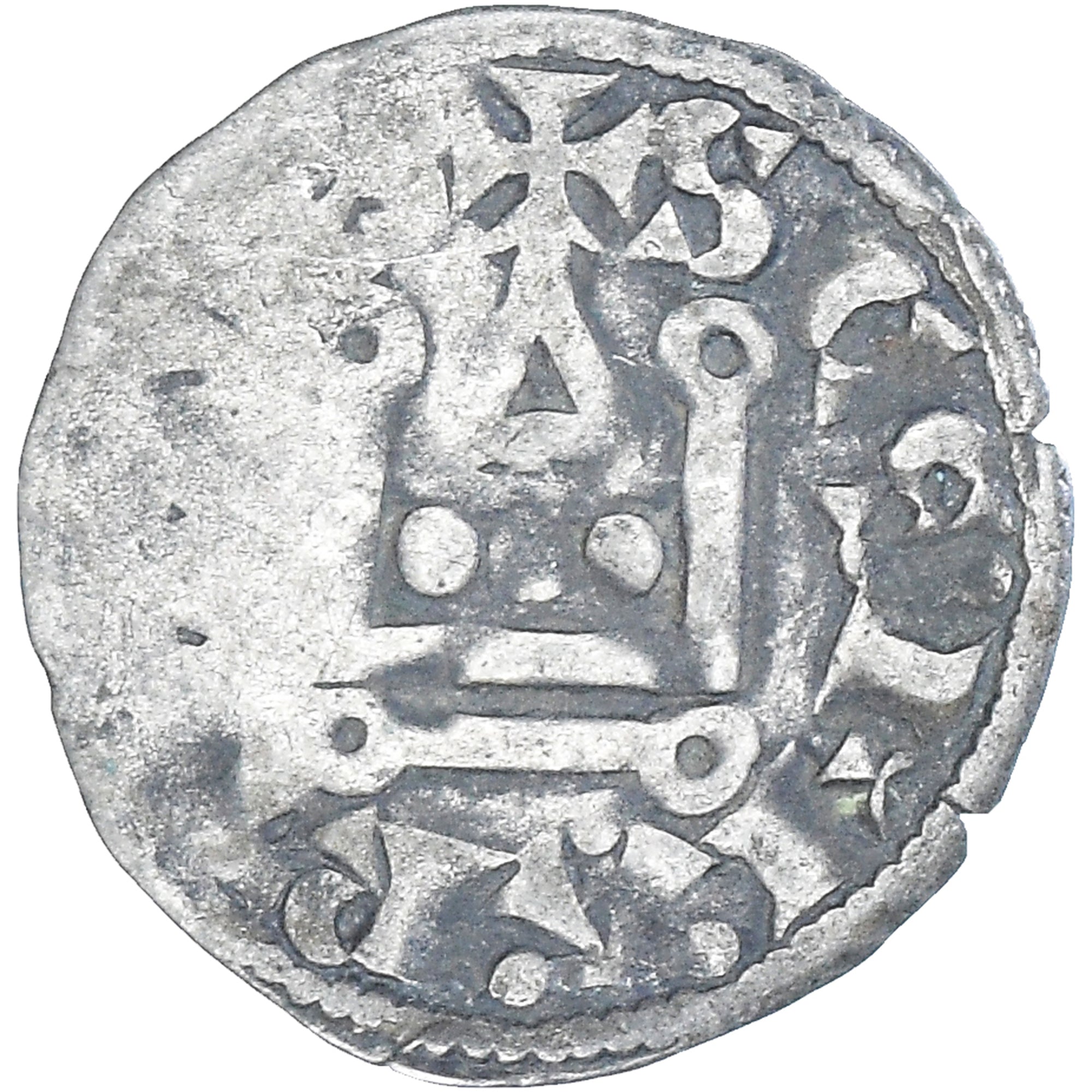 Coin, France, Philip II, Denier Tournois, 1180-1223, Saint-Martin de Tours
