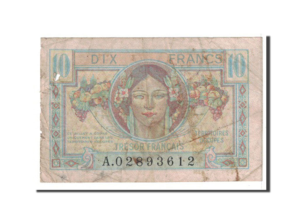 Banknote, France, 10 Francs, 1947, Undated, VF(20-25), Fayette:vF 30.1, KM:M7a