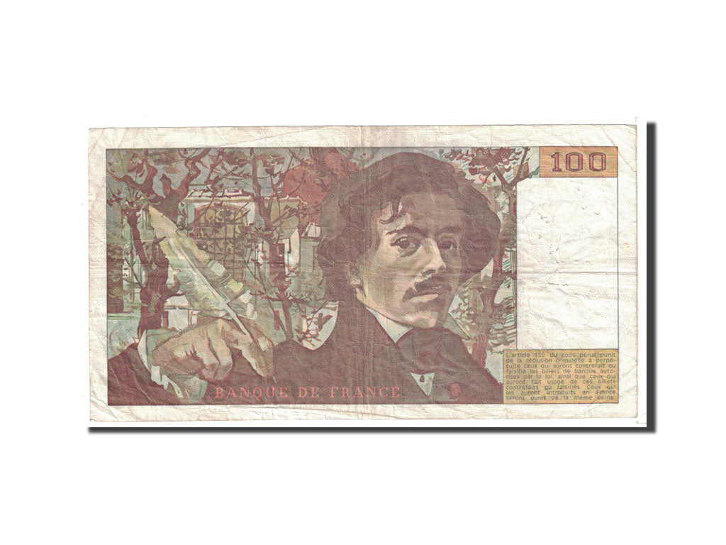 Banconote, Francia, 100 Francs, 1980, Undated, BB, Fayette:69.4a, KM:154b