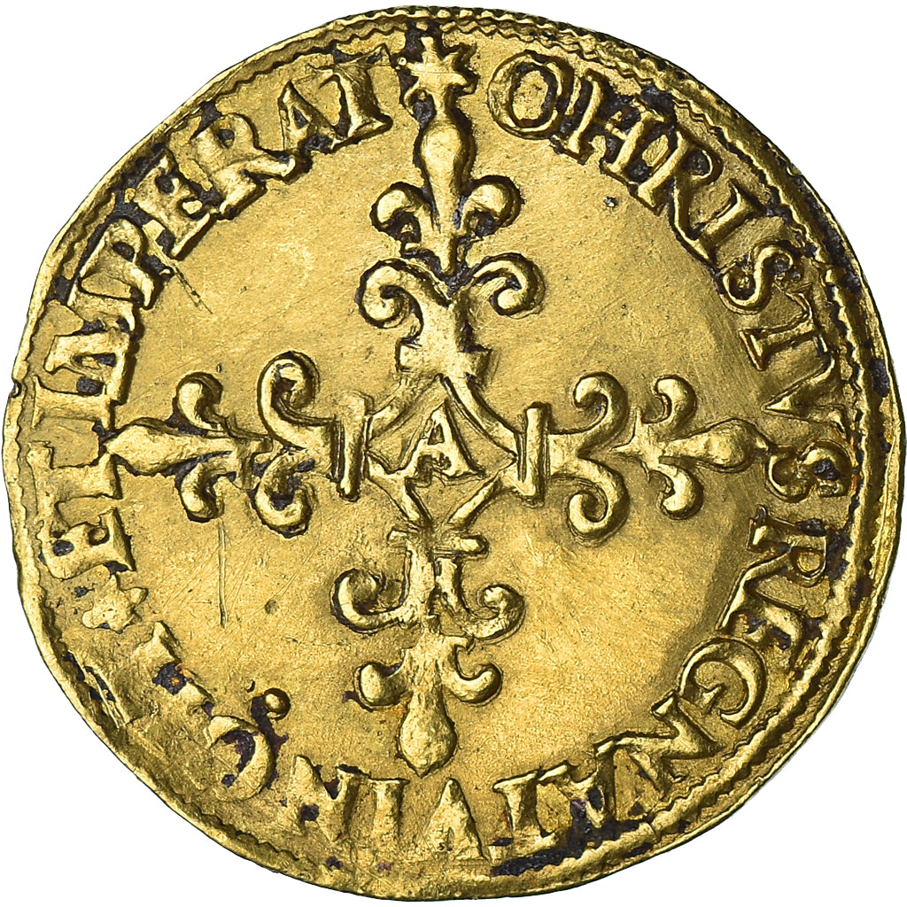 Francia, Charles IX, Écu d'or au soleil, 1567, Paris, Oro, BC+, Gadoury:442