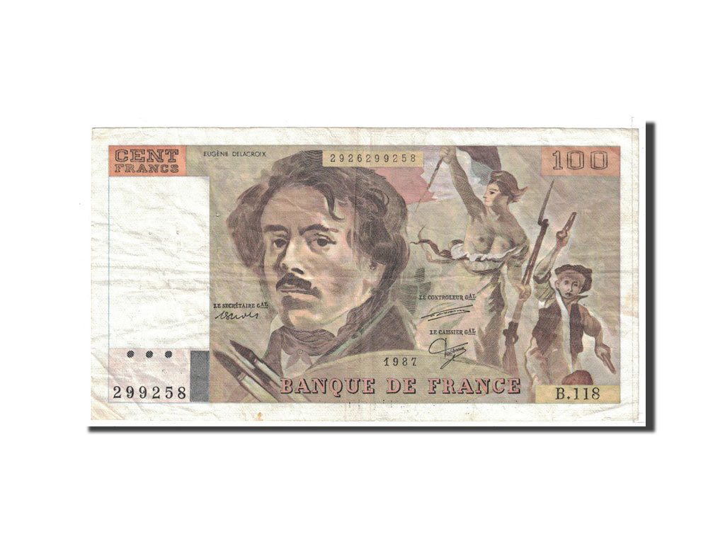 Banknote, France, 100 Francs, 1987, Undated, EF(40-45), Fayette:69.11, KM:154c
