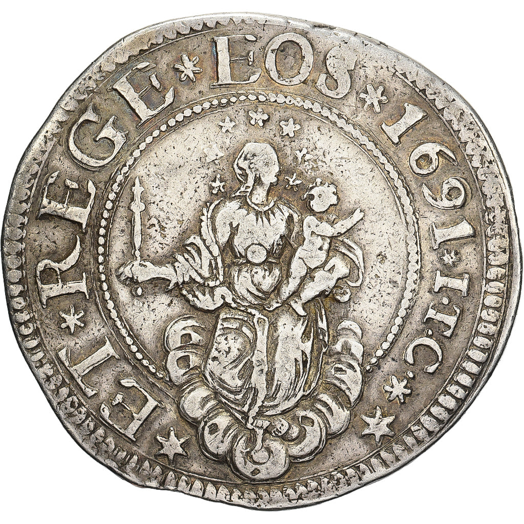 Republic of Genoa, Scudo, 1691, Genoa, Silber, SS, KM:79