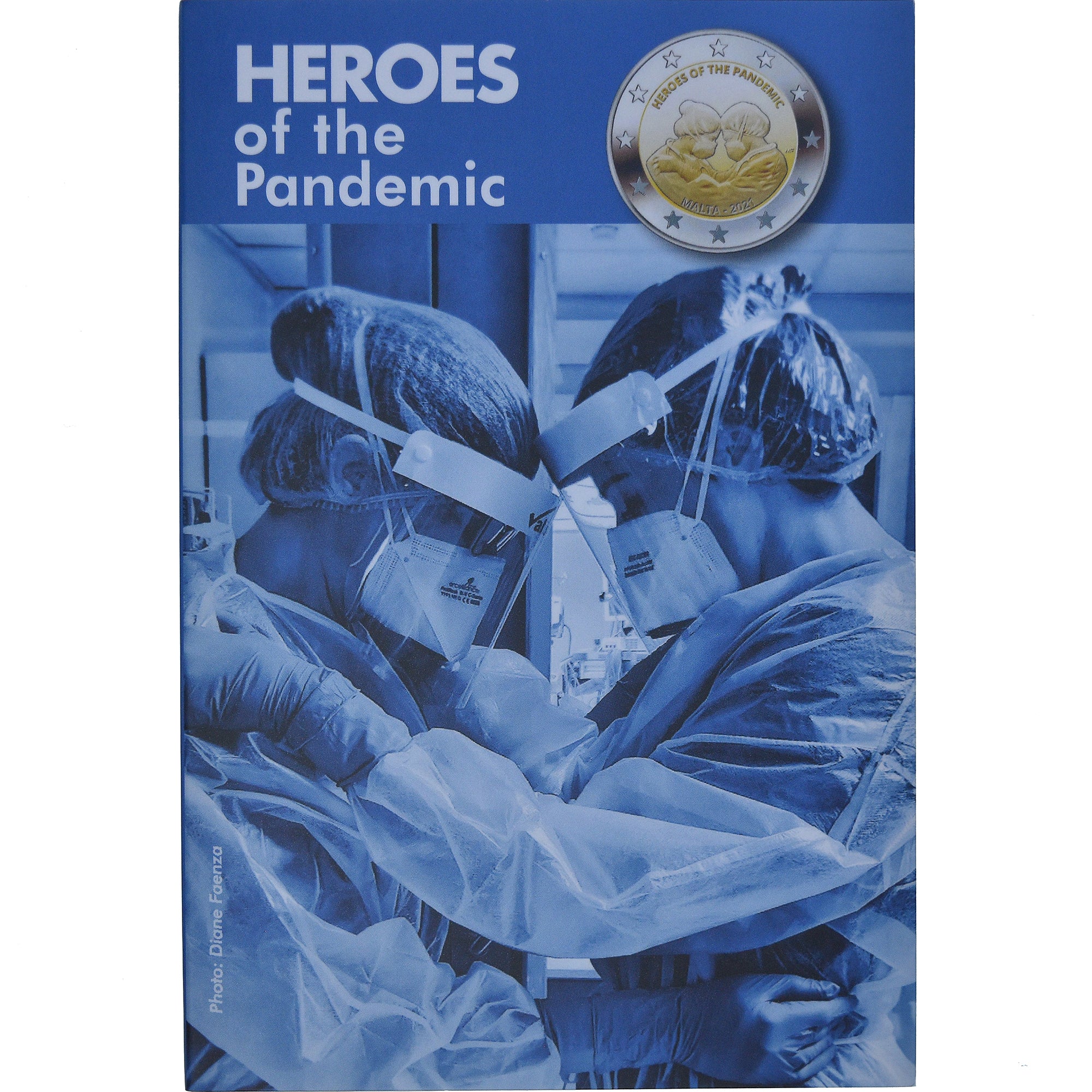 Malta, 2 Euro, Heroes of the Pandemic, 2021, Monnaie de Paris, Coin card.FDC