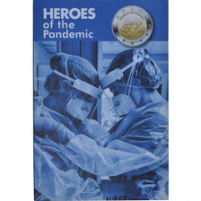 Malta, 2 Euro, Heroes of the Pandemic, 2021, Monnaie de Paris, Coin card.FDC