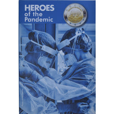 Malta, 2 Euro, Heroes of the Pandemic, 2021, Monnaie de Paris, Coin card.FDC