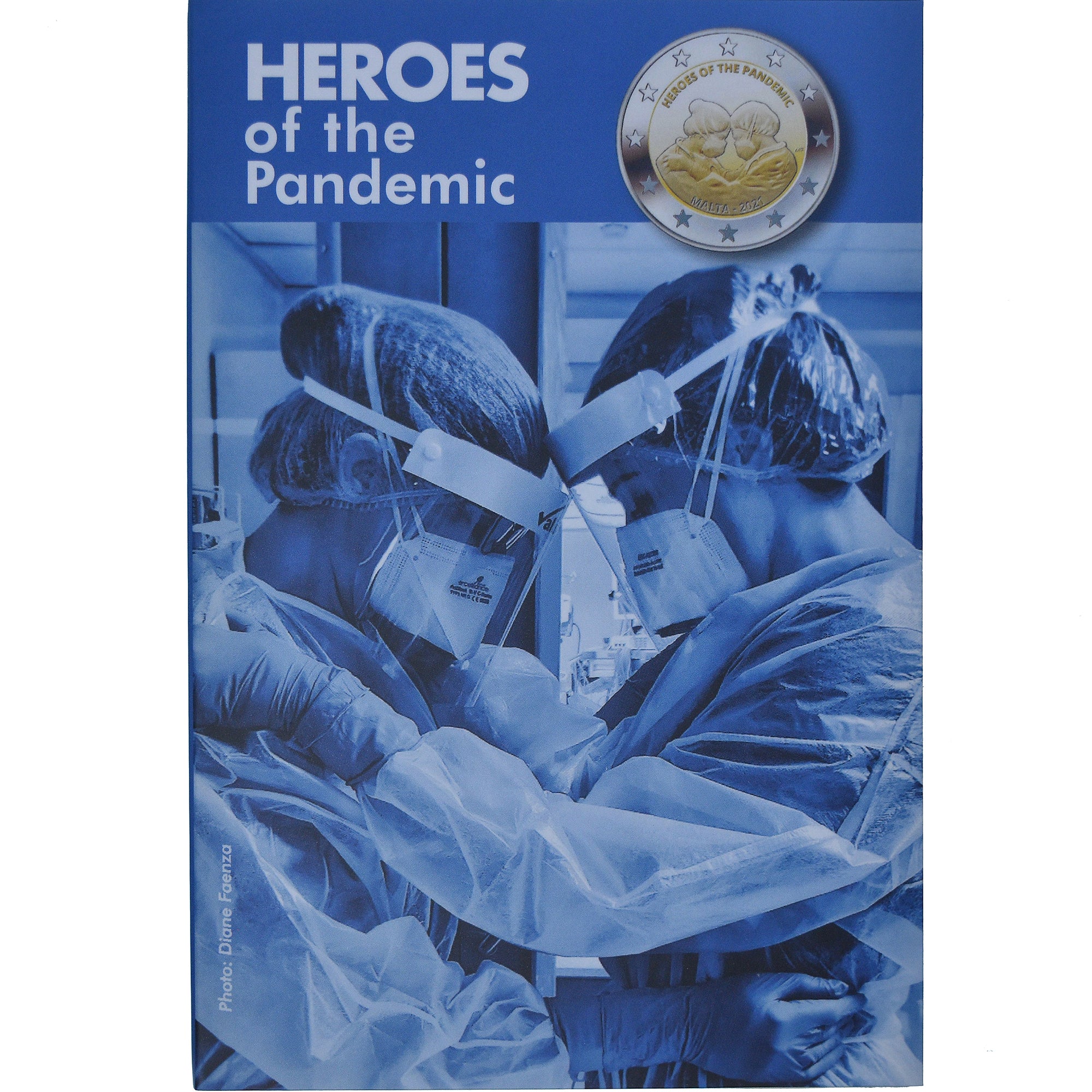 Malta, 2 Euro, Heroes of the Pandemic, 2021, Monnaie de Paris, Coin card.FDC