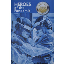 Malta, 2 Euro, Heroes of the Pandemic, 2021, Monnaie de Paris, Coin card.FDC