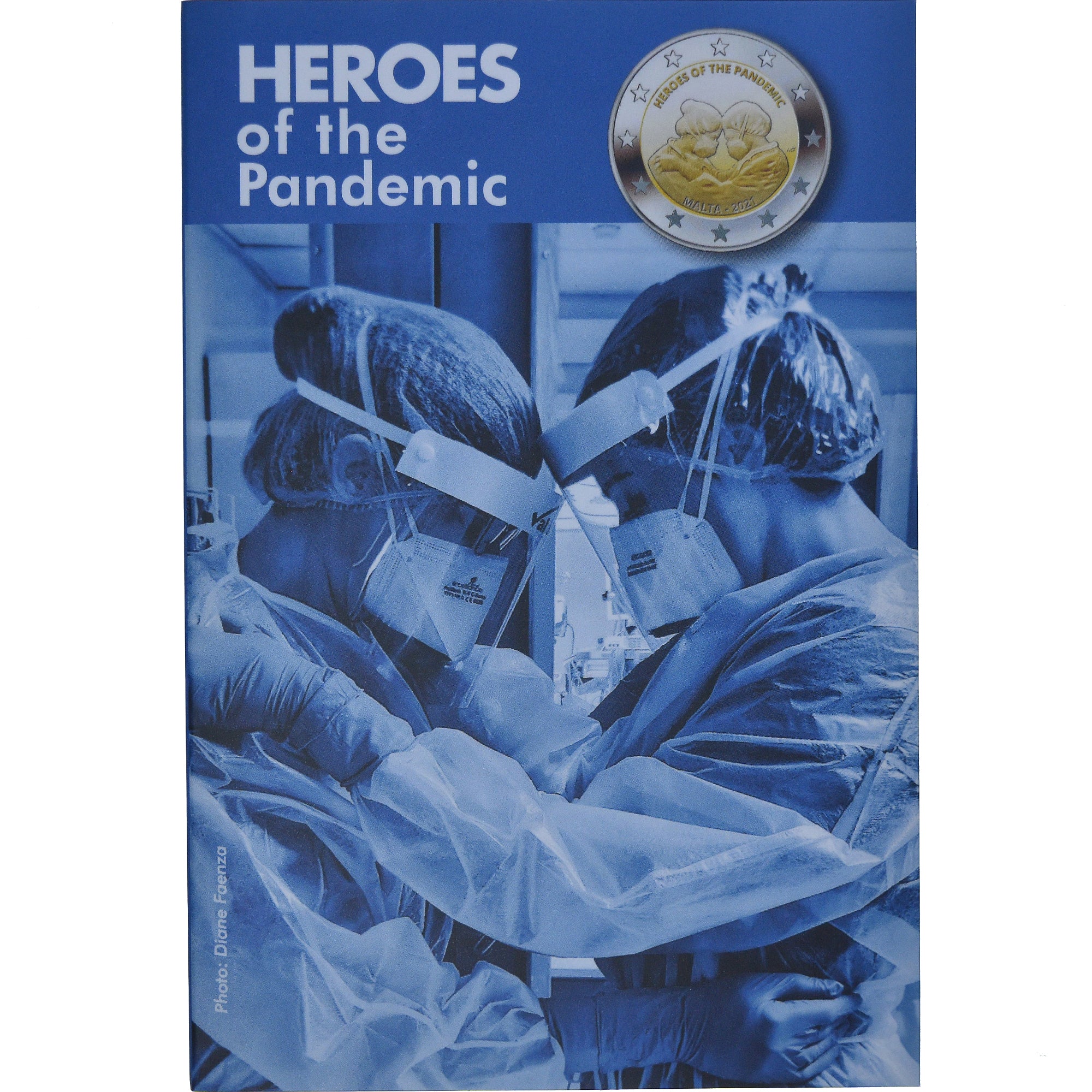 Malta, 2 Euro, Heroes of the Pandemic, 2021, Monnaie de Paris, Coin card.FDC