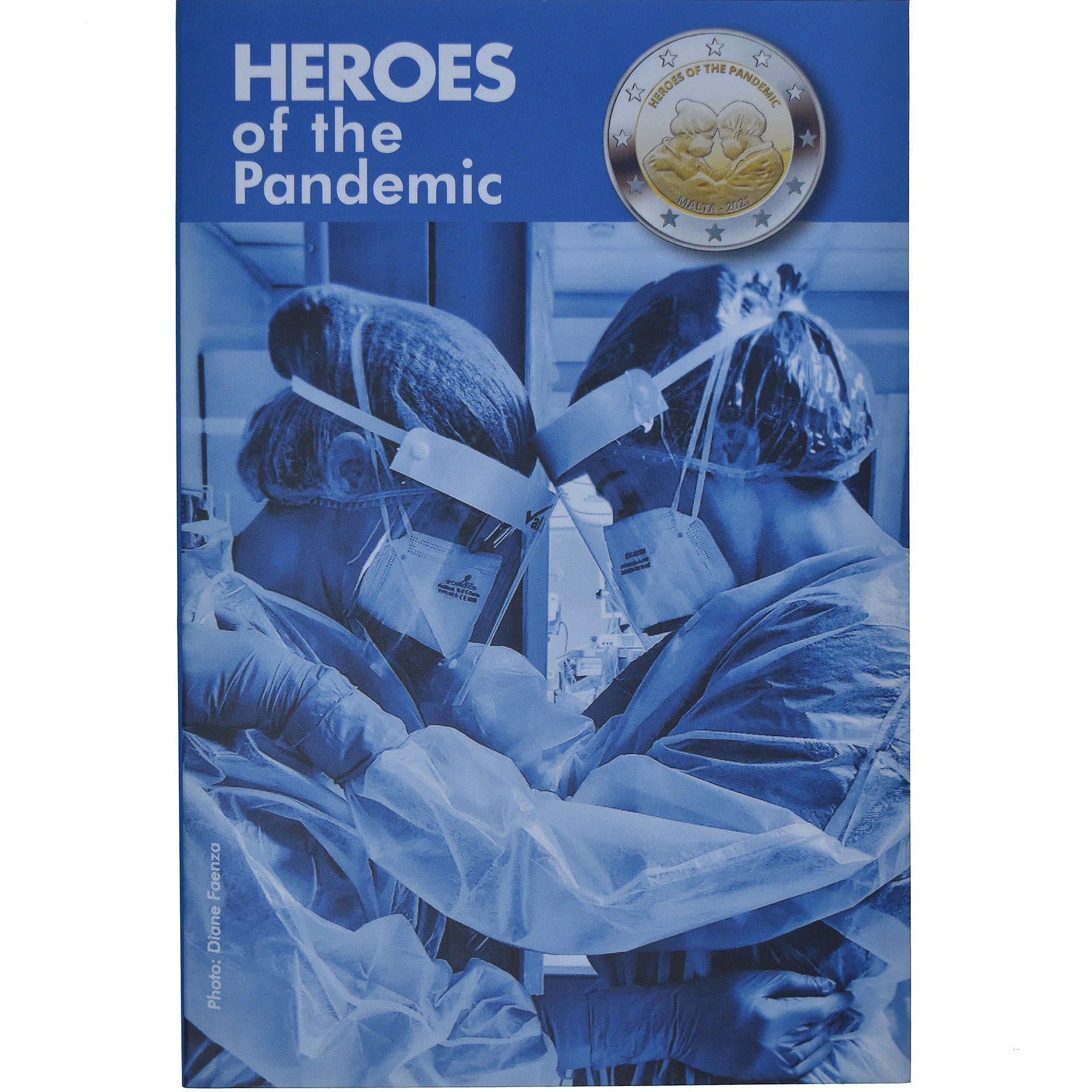Malta, 2 Euro, Heroes of the Pandemic, 2021, Monnaie de Paris, Coin card.FDC