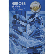 Malta, 2 Euro, Heroes of the Pandemic, 2021, Monnaie de Paris, Coin card.FDC