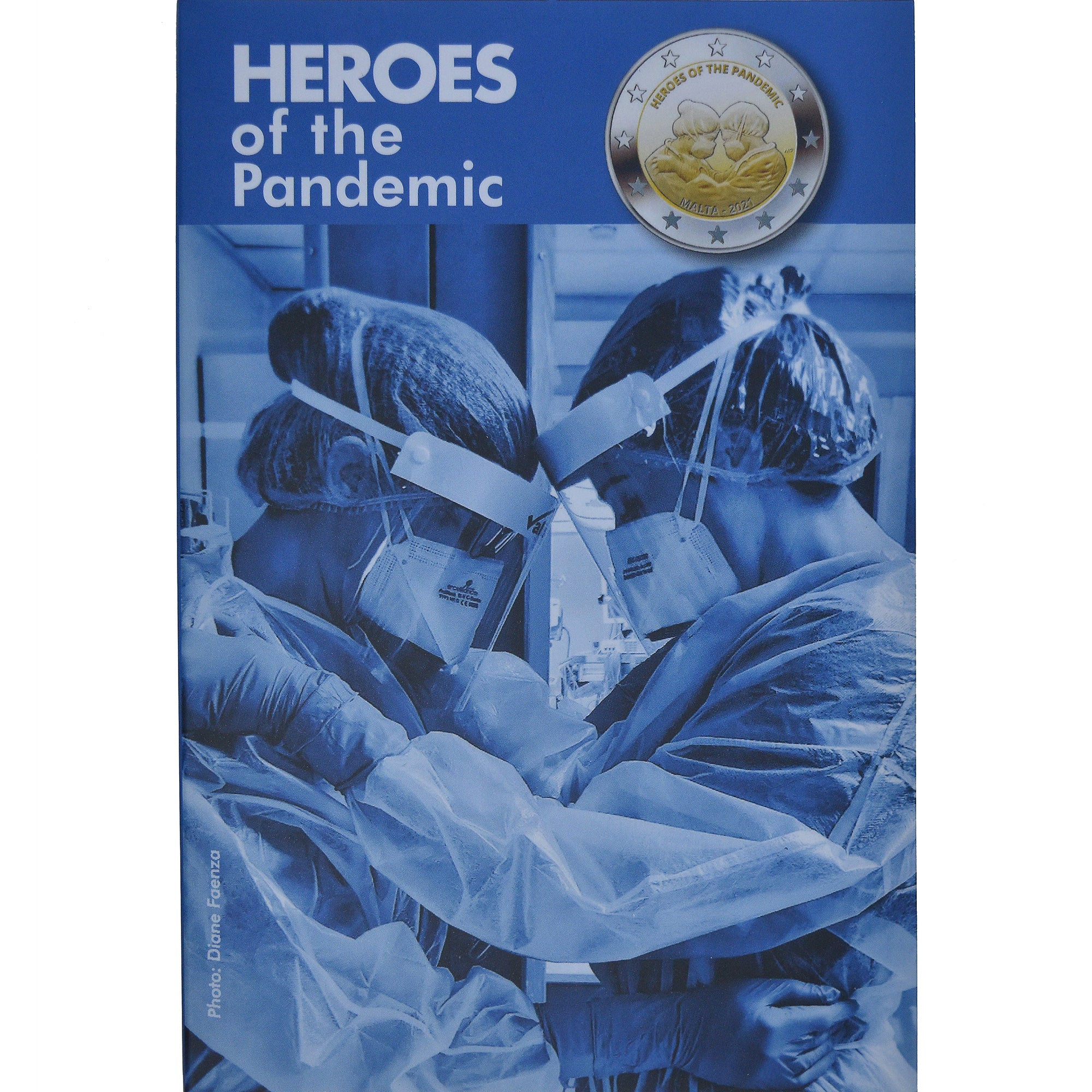 Malta, 2 Euro, Heroes of the Pandemic, 2021, Monnaie de Paris, Coin card.FDC