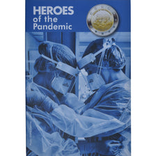 Malta, 2 Euro, Heroes of the Pandemic, 2021, Monnaie de Paris, Coin card.FDC