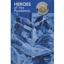 Malta, 2 Euro, Heroes of the Pandemic, 2021, Monnaie de Paris, Coin card.FDC
