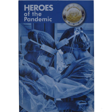 Malta, 2 Euro, Heroes of the Pandemic, 2021, Monnaie de Paris, Coin card.FDC