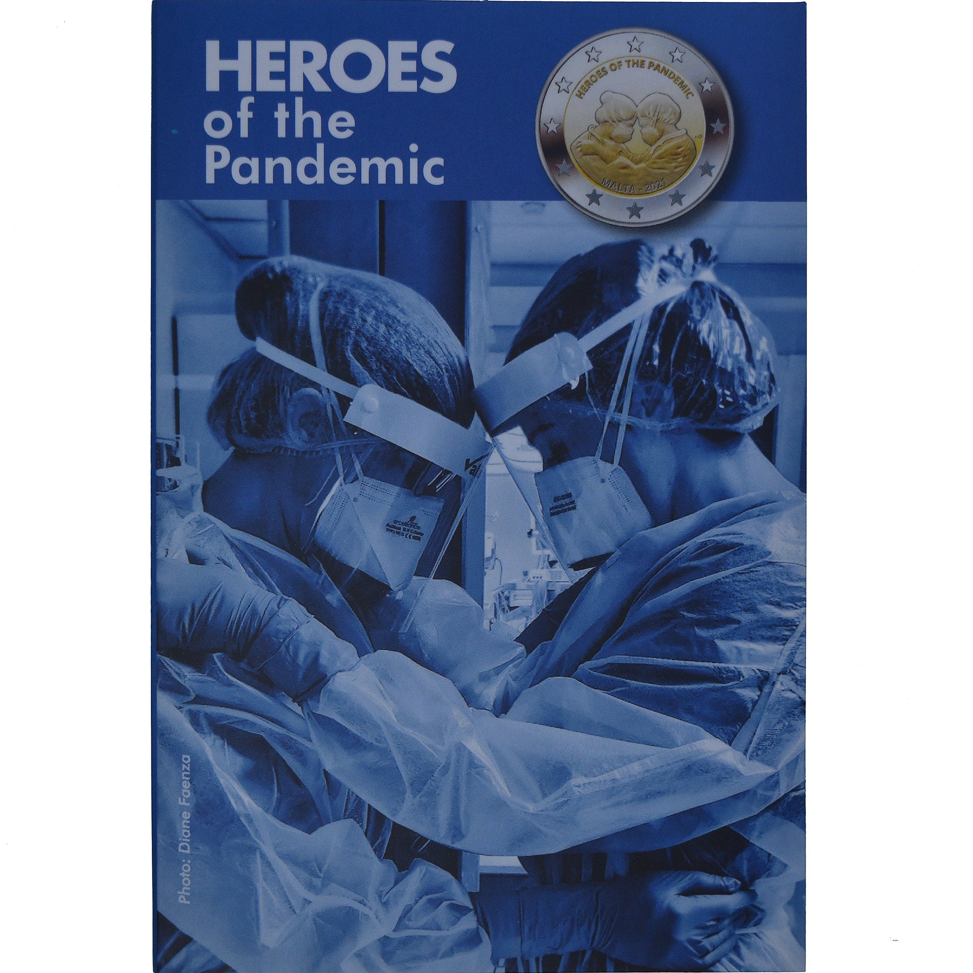Malta, 2 Euro, Heroes of the Pandemic, 2021, Monnaie de Paris, Coin card.FDC