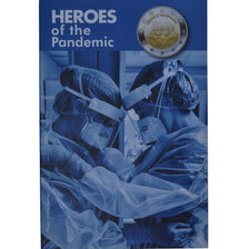 Malta, 2 Euro, Heroes of the Pandemic, 2021, Monnaie de Paris, Coin card.FDC