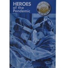 Malta, 2 Euro, Heroes of the Pandemic, 2021, Monnaie de Paris, Coin card.FDC