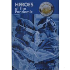 Malta, 2 Euro, Heroes of the Pandemic, 2021, Monnaie de Paris, Coin card.FDC
