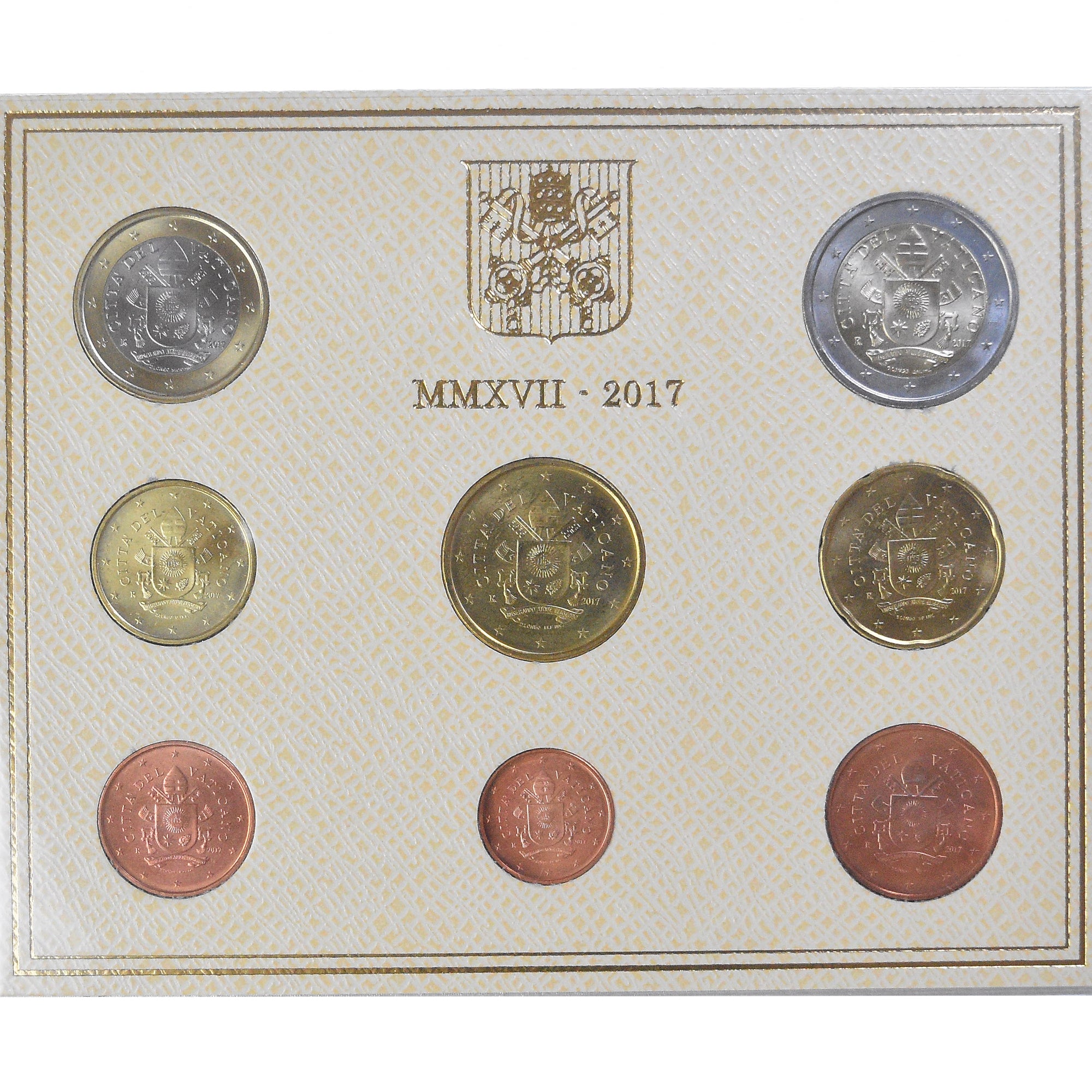 Vatican, Pope Francis I, Set 1 ct. - 2 Euro, BU, 2017, Rome, MS(65-70)