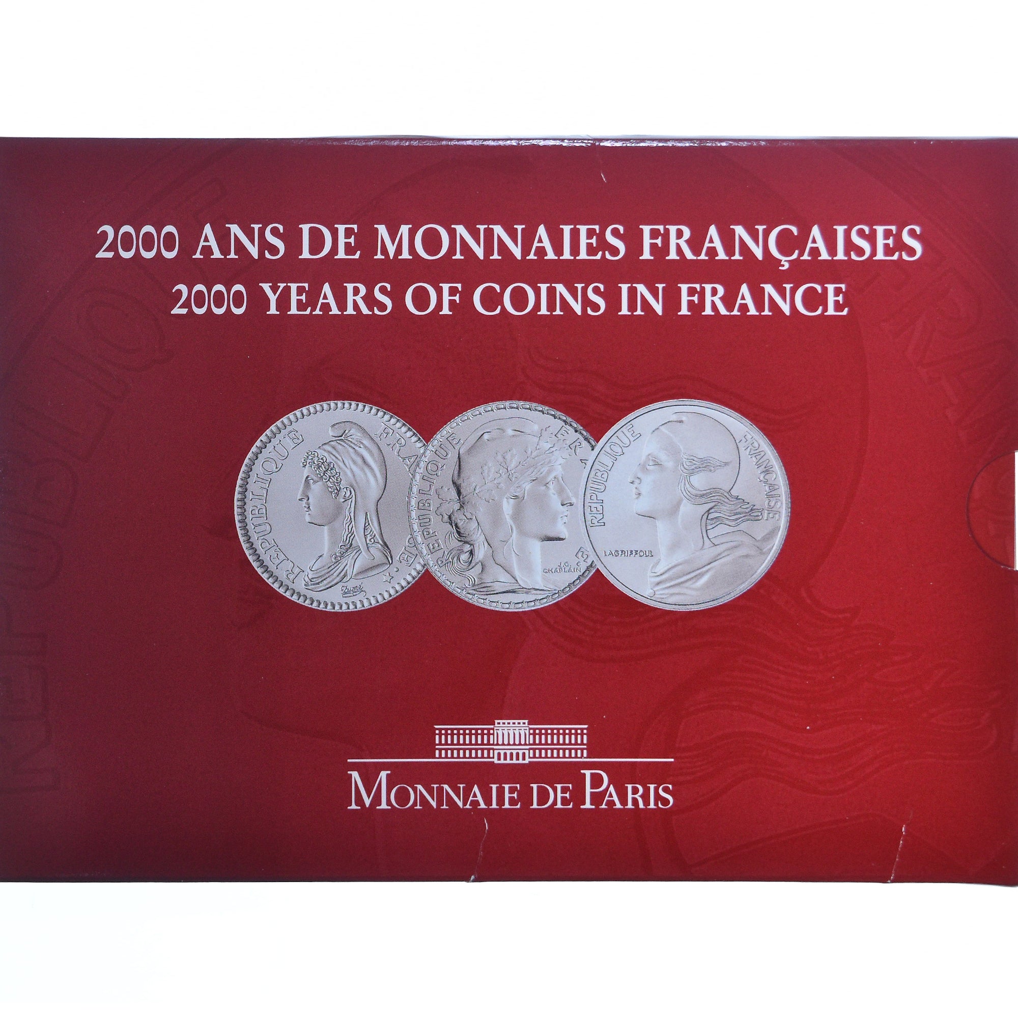 Francia, Coffret 3x 5 Francs, 2000 Ans de Monnaies Françaises (3/3), 2000